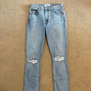 Distressed Reformation Jeans